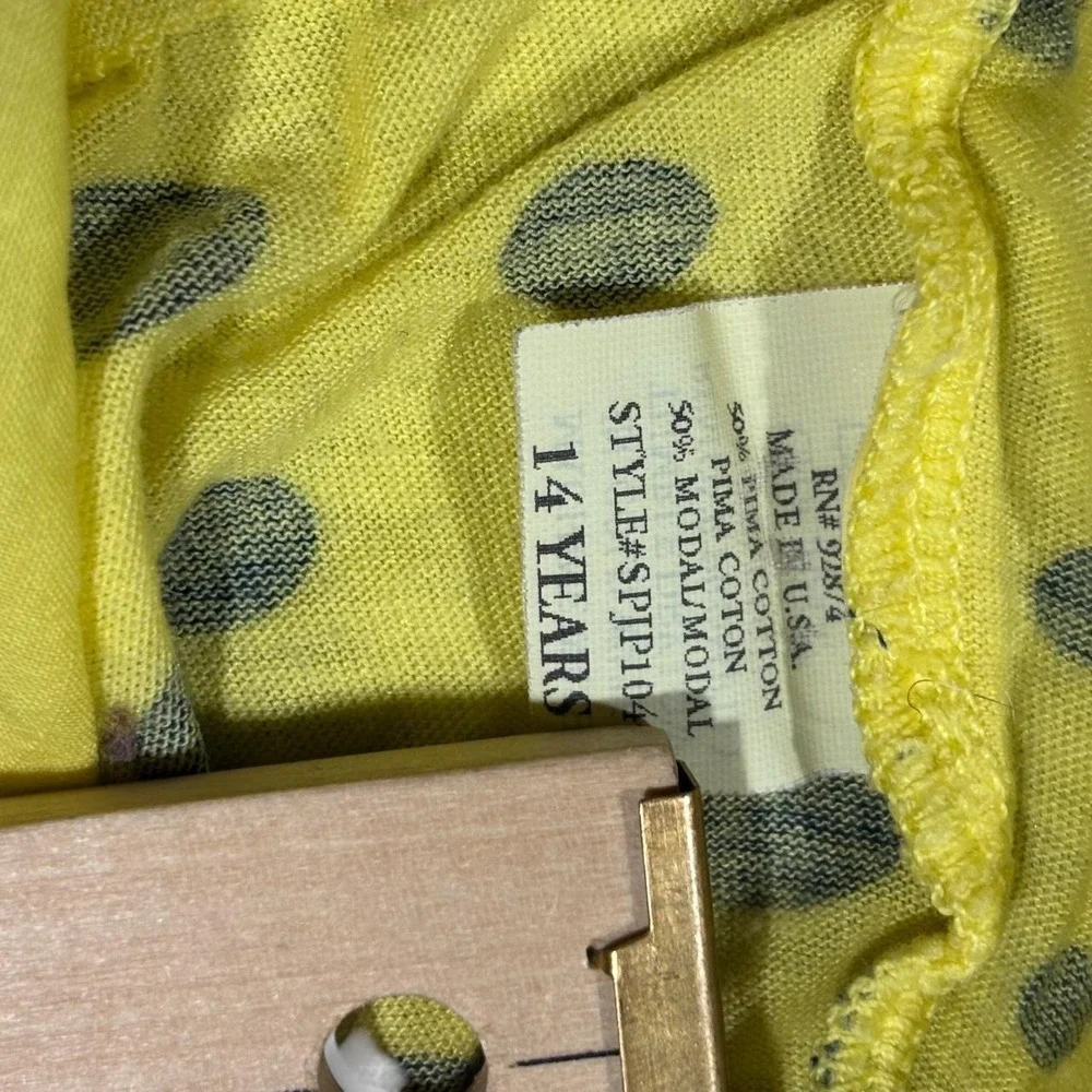 Y2K Yellow Polka Dot Babydoll Mini Dress Top Splendid 🍒